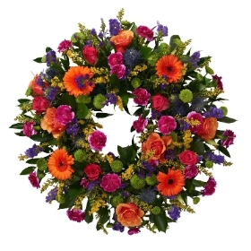 Loose mixed wreath