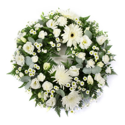 Loose White Wreath