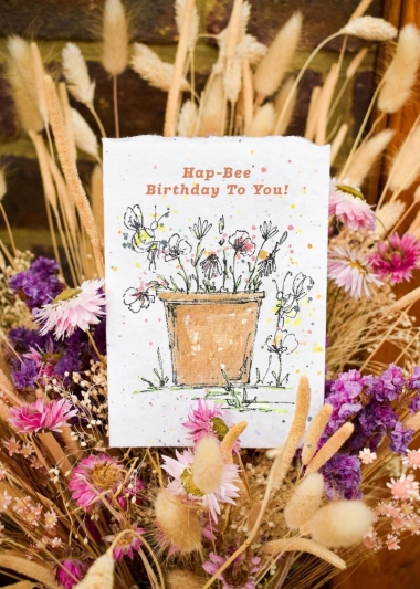 Seeded Birthday card